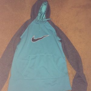 NIKE BLUE/GRAY HOODIE