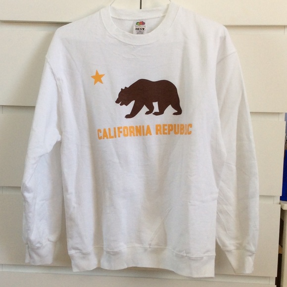 CALIFORNIA REPUBLIC WHITE SWEATSHIRT