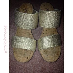 Lucky Brand Gold Wedges 💛 BRAND NEW