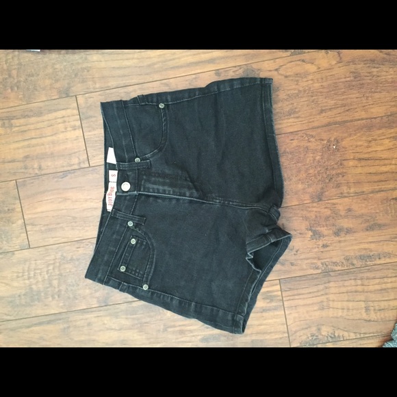 SOLD high waisted black shorts