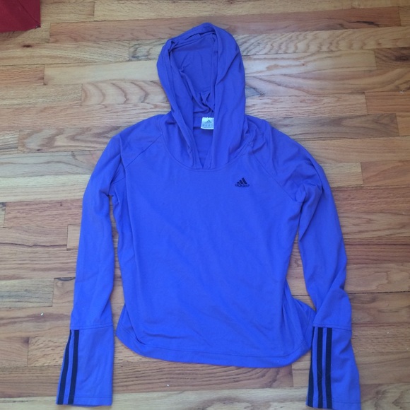 Purple Adidas running shirt