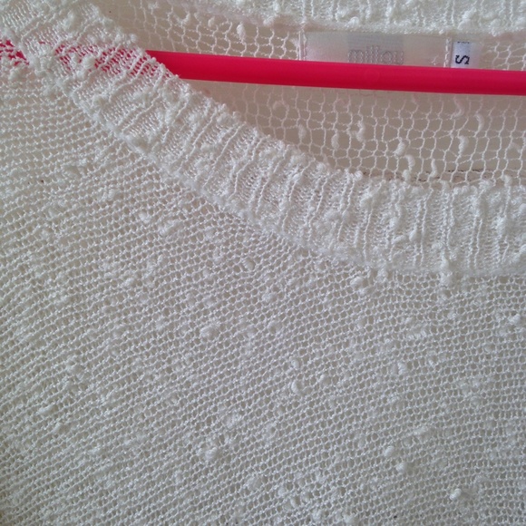 White Lace Trim LF Sweater - Picture 3 of 3
