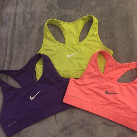 3 count Nike Dri Fit Sport Bras