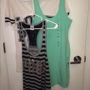 VS tank, v-neck, & dress!