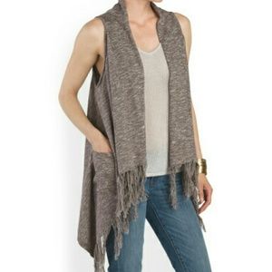 Cardigan with fringe