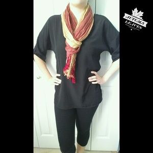 Red/Orange Striped Scarf