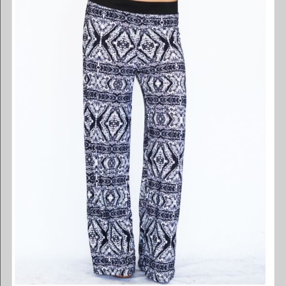 Plus Size Printed Pants