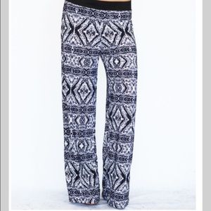 Plus Size Printed Pants