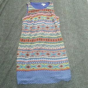 Colorful aztec inspired size 8 dress