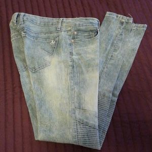 Indigo Relm bleached washed Skinnys