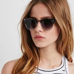 Browline Round Sunglasses
