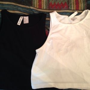 White/Black Crop Top Bundle