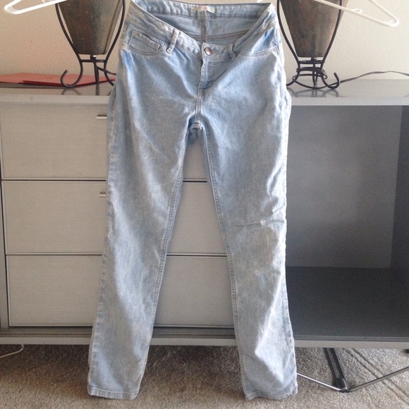 Skinny leg acid was jeans