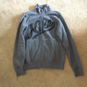 Grey Nike Zip Up sweater