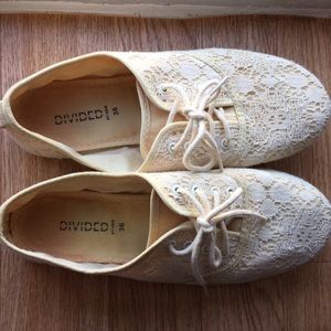 Cream Laced Oxfords
