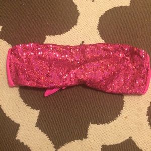 Sequin Victoria's Secret bikini bandeau top