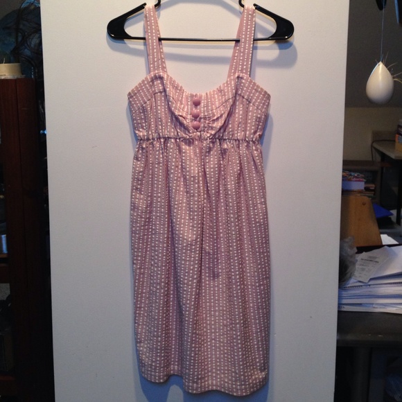 Delia*s Pink & White Striped Summer Dress