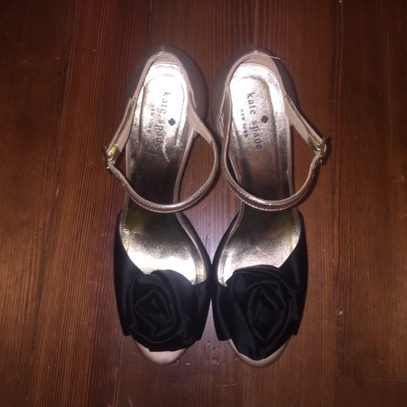 Kate Spade Rose toe heels