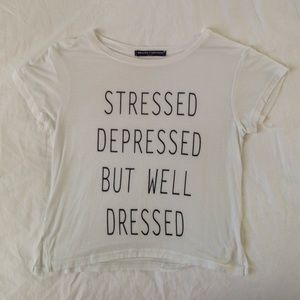 Brandy Melville graphic crop top