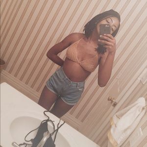 Hand made crochet bikini/ bra