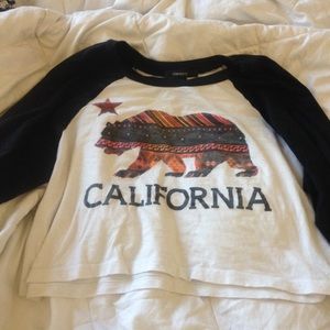 baseball tee crop top