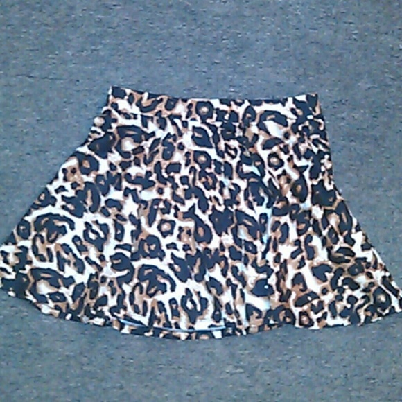 Cheetah print skirt