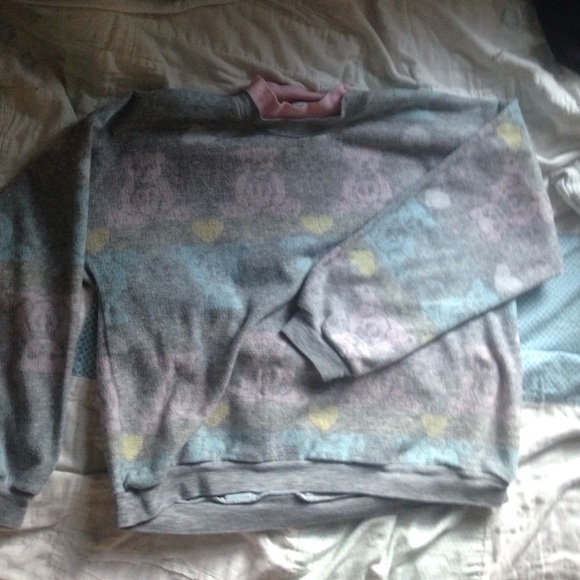 vintage teddy bear sweater