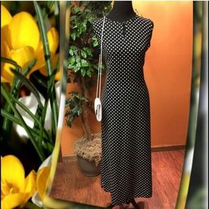Polka dot long dress