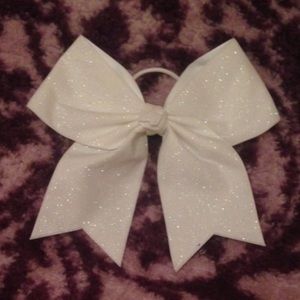 💫White Glitter Cheer Bow💫