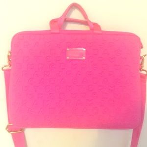 Marc by Marc Jacobs pink laptop case