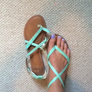 Mint Strapy Sandals (BRAND NEW)
