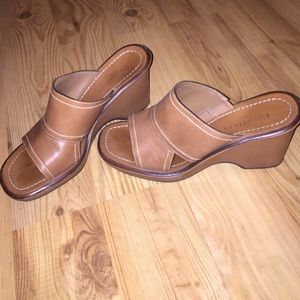 Beautiful wedge Cole Haan shoes.