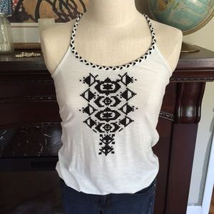 Tribal print tank