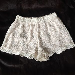 Free People floral lace shorts