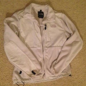 White womens medium Denali north face jacket!