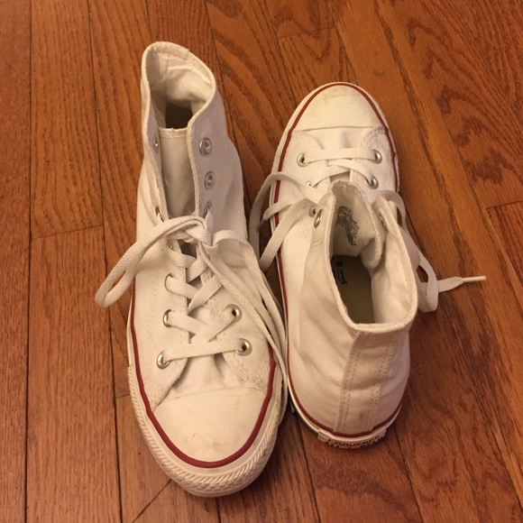 Converse All Star white high top W 8/M 6