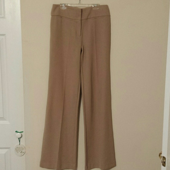 Tall camel trouser pants