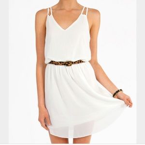White Tobi square one tank dress