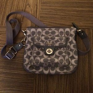Silver coach crossbody!