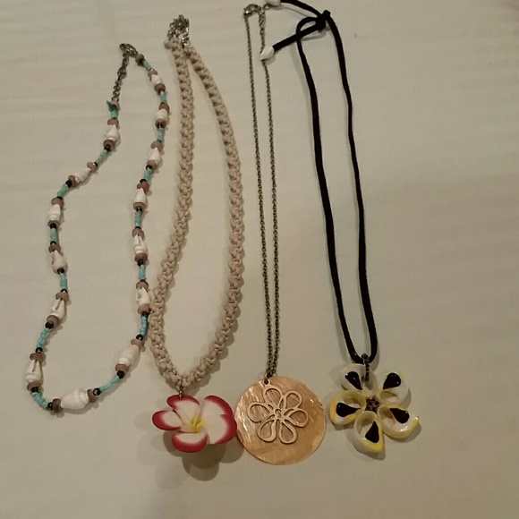 4 necklaces