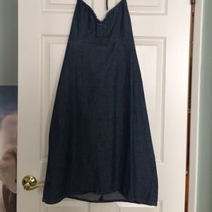 Denim halter dress from GAP