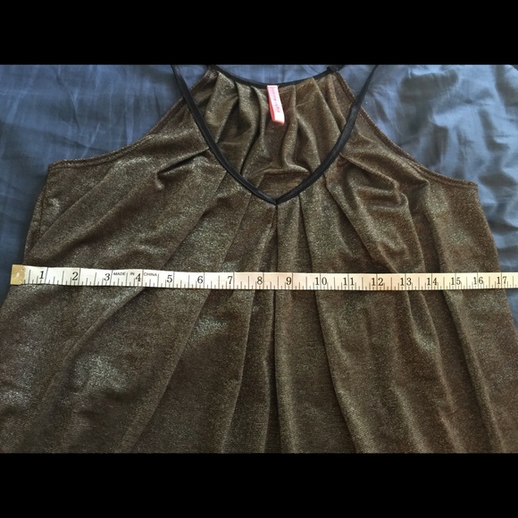 Eight*Sixty dark grey sparkle tank top - Picture 2 of 4