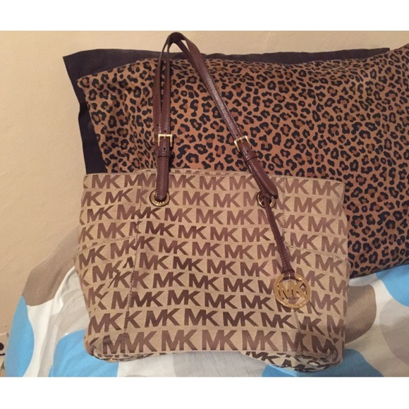 Michael Kors brown Jet Set