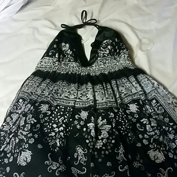 Mid calf length dress