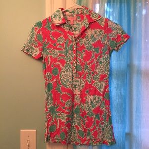 RESERVED Lilly Pulitzer trophy polo