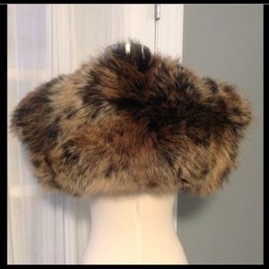 Raccoon fur shrug