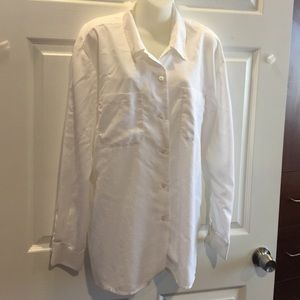 Long sleeve white blouse