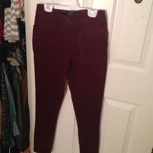 Burgundy pants