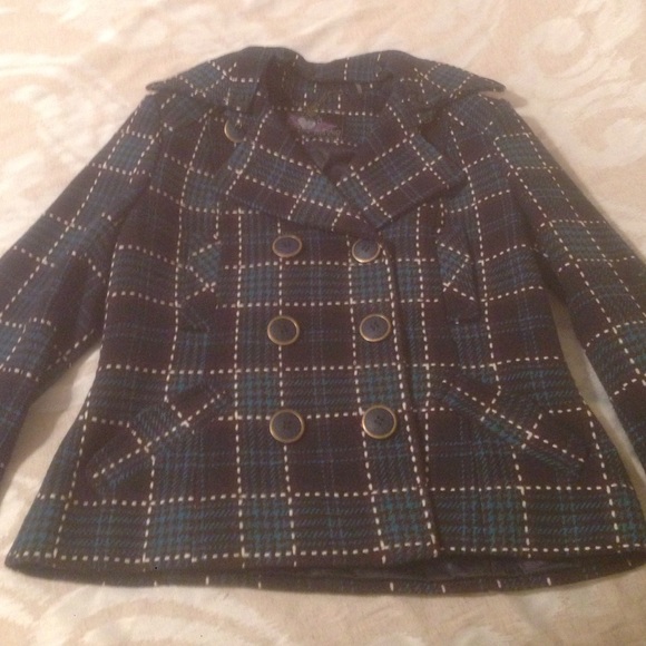 Plaid Peacoat