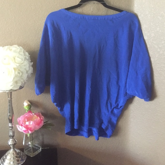 Olive Olivia Royal Blue Blouse - Picture 3 of 4